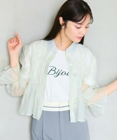 Feroux / フェルゥ シャツ・ブラウス | 【洗える】シャーリング シアーシャツ