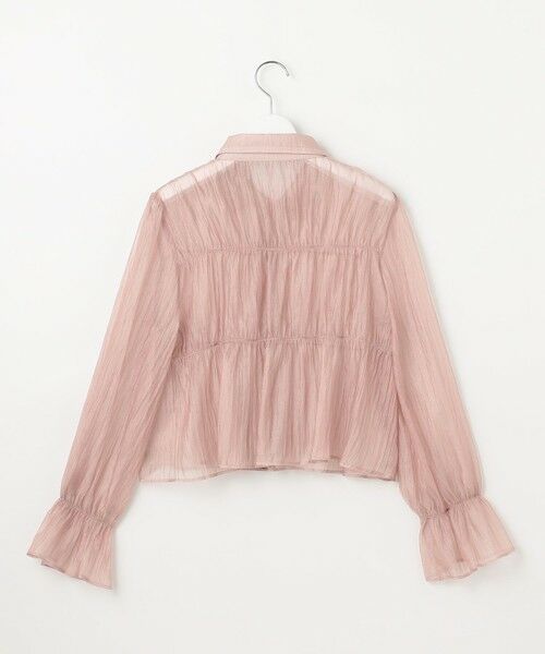 Feroux / フェルゥ シャツ・ブラウス | 【洗える】シャーリング シアーシャツ | 詳細5