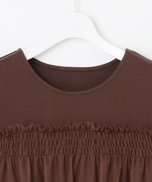 Feroux / フェルゥ カットソー | 【汗ジミが目立たない・洗える】バルーンチュール Tシャツ | 詳細4