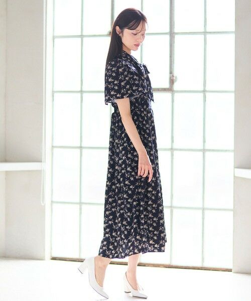 Feroux / フェルゥ ロング・マキシ丈ワンピース | 【洗える】フラワープリント クラシカル ワンピース | 詳細6
