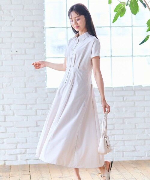 Feroux / フェルゥ ロング・マキシ丈ワンピース | 【洗える】パールボタンストライプ シャツワンピース | 詳細2