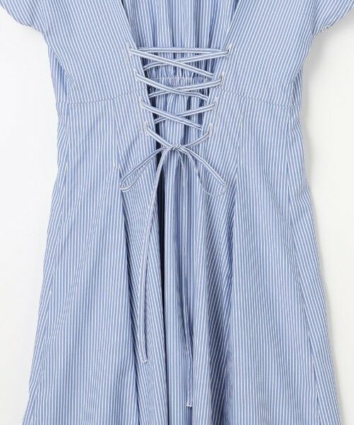 Feroux / フェルゥ ロング・マキシ丈ワンピース | 【洗える】パールボタンストライプ シャツワンピース | 詳細11