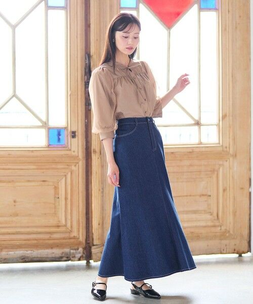 Feroux / フェルゥ シャツ・ブラウス | 袖チュールリボンスキッパー ブラウス | 詳細2