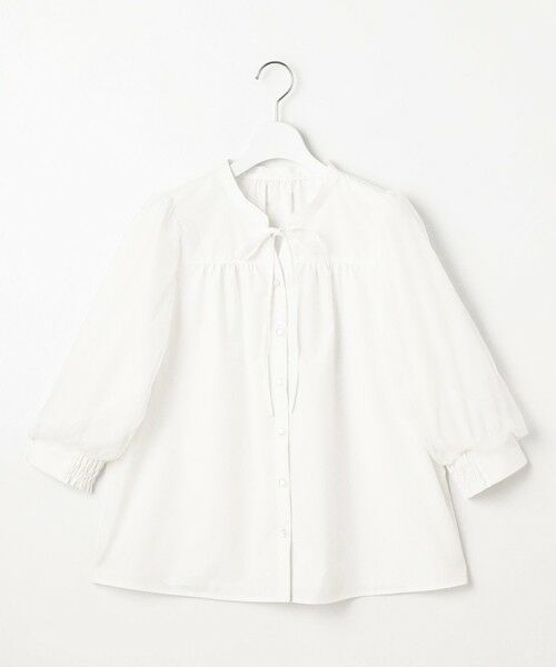 Feroux / フェルゥ シャツ・ブラウス | 袖チュールリボンスキッパー ブラウス | 詳細13