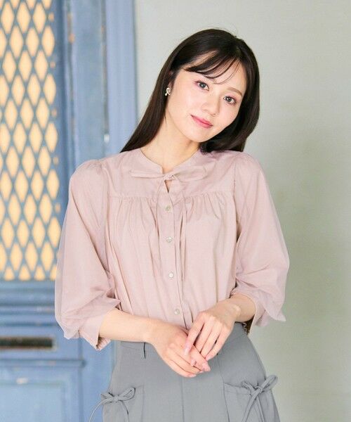 Feroux / フェルゥ シャツ・ブラウス | 袖チュールリボンスキッパー ブラウス | 詳細16