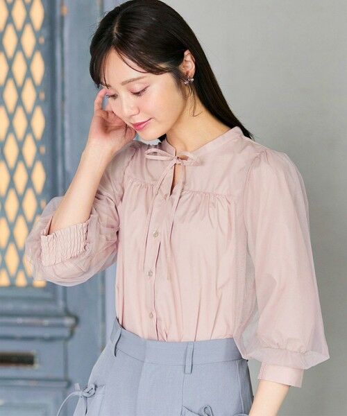 Feroux / フェルゥ シャツ・ブラウス | 袖チュールリボンスキッパー ブラウス | 詳細17