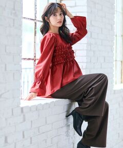Feroux / フェルゥ シャツ・ブラウス | フリルギャザー ブラウス
