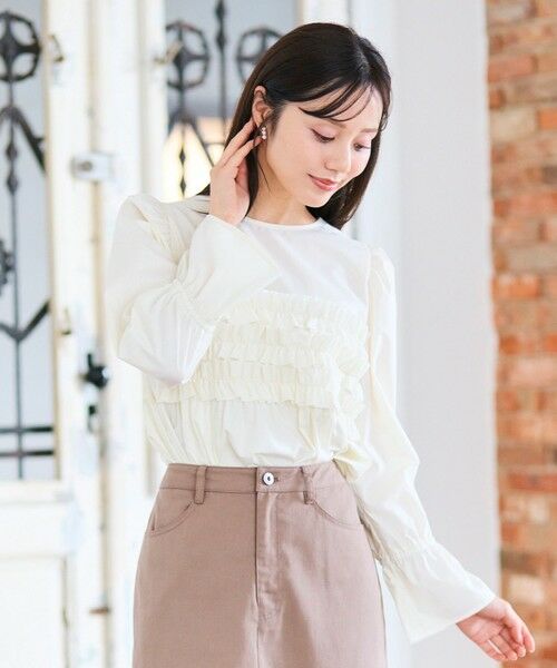 Feroux / フェルゥ シャツ・ブラウス | フリルギャザー ブラウス | 詳細1
