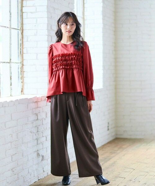 Feroux / フェルゥ シャツ・ブラウス | フリルギャザー ブラウス | 詳細13