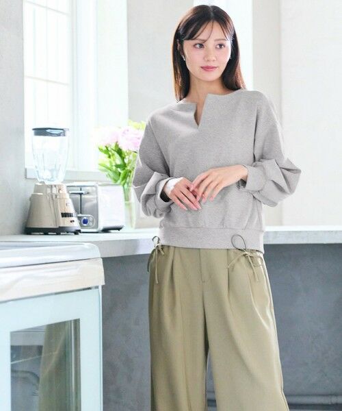 Feroux / フェルゥ スウェット | キーネック ダンボール トップス | 詳細1