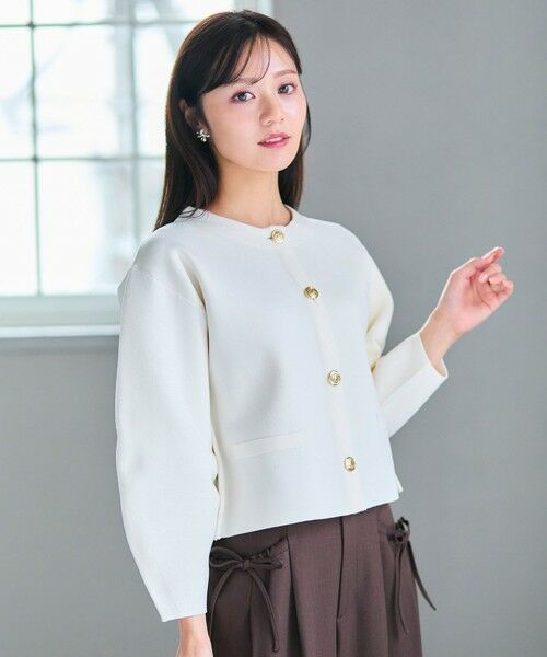 Feroux / フェルゥ カーディガン・ボレロ | トラッドデザイン ニットジャケット | 詳細1