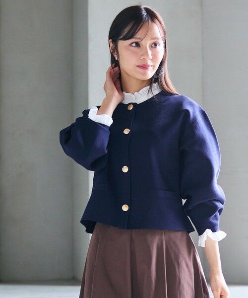 Feroux / フェルゥ カーディガン・ボレロ | トラッドデザイン ニットジャケット | 詳細7