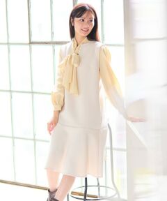 Feroux / フェルゥ ドレス | パール付きダンボール ジャンパースカート