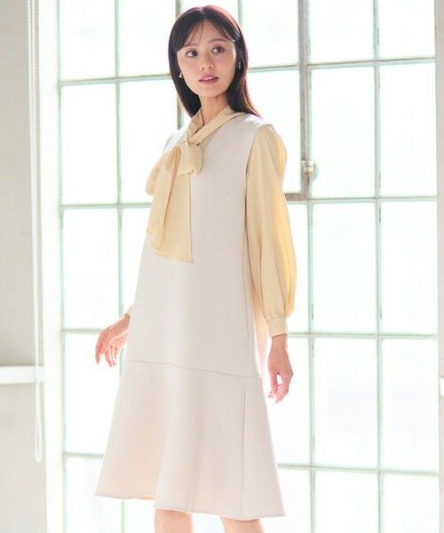 Feroux / フェルゥ ドレス | パール付きダンボール ジャンパースカート | 詳細2