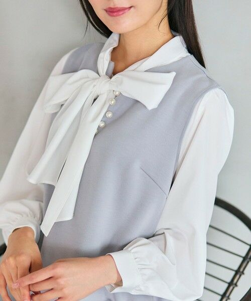 Feroux / フェルゥ ドレス | パール付きダンボール ジャンパースカート | 詳細6