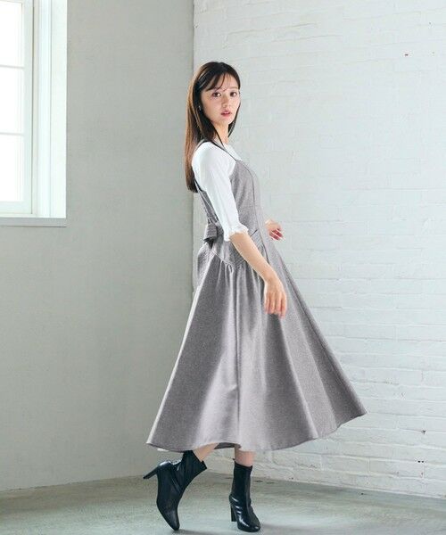 Feroux / フェルゥ ロング・マキシ丈スカート | バッグリボン ジャンパースカート | 詳細3
