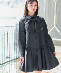 Feroux / フェルゥ ロング・マキシ丈ワンピース | 【2WAY】リボンタイシャツ ワンピース