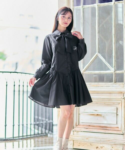 Feroux / フェルゥ ロング・マキシ丈ワンピース | 【2WAY】リボンタイシャツ ワンピース | 詳細1