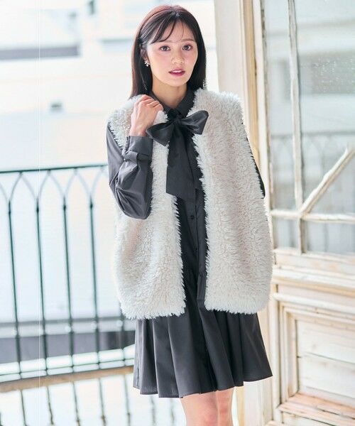 Feroux / フェルゥ ロング・マキシ丈ワンピース | 【2WAY】リボンタイシャツ ワンピース | 詳細4