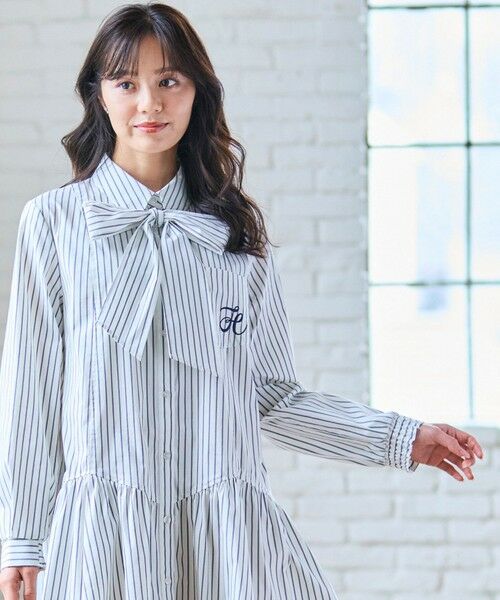 Feroux / フェルゥ ロング・マキシ丈ワンピース | 【2WAY】リボンタイシャツ ワンピース | 詳細11