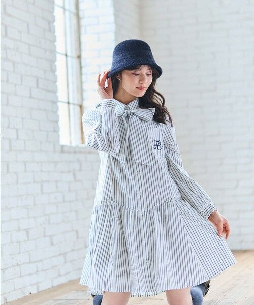 Feroux / フェルゥ ロング・マキシ丈ワンピース | 【2WAY】リボンタイシャツ ワンピース | 詳細9