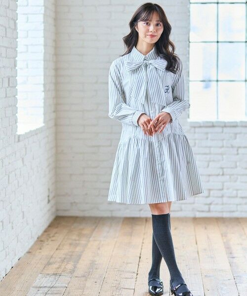 Feroux / フェルゥ ロング・マキシ丈ワンピース | 【2WAY】リボンタイシャツ ワンピース | 詳細10