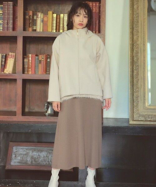 Feroux / フェルゥ その他アウター | フード付きコクーンショート コート | 詳細2