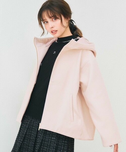 Feroux / フェルゥ その他アウター | フード付きコクーンショート コート | 詳細5