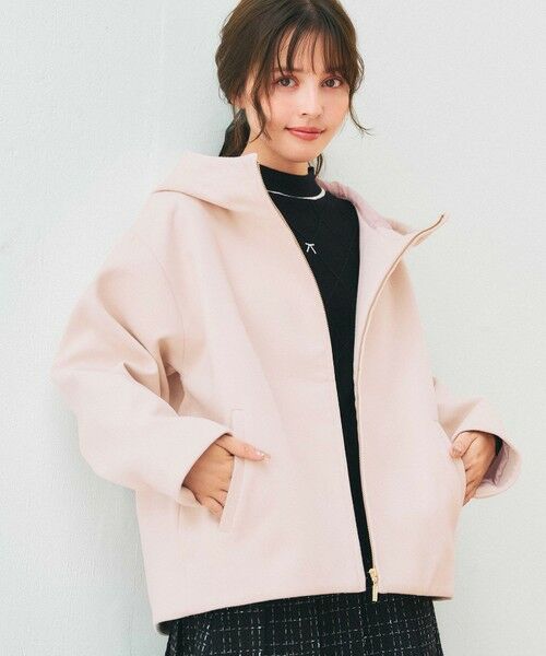 Feroux / フェルゥ その他アウター | フード付きコクーンショート コート | 詳細6