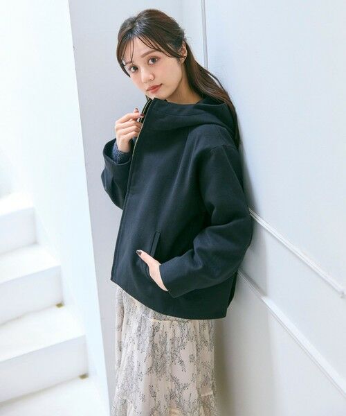 Feroux / フェルゥ その他アウター | フード付きコクーンショート コート | 詳細18