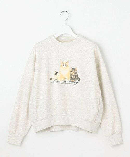 Feroux / フェルゥ スウェット | 【猫カフェMOCHAコラボ】猫ちゃんプリント トレーナー | 詳細5