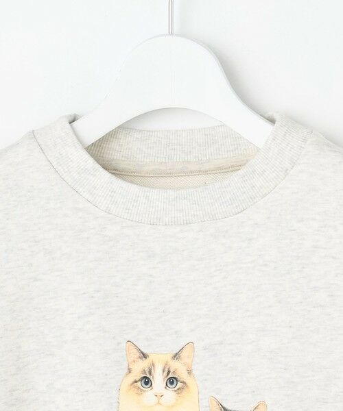 Feroux / フェルゥ スウェット | 【猫カフェMOCHAコラボ】猫ちゃんプリント トレーナー | 詳細6