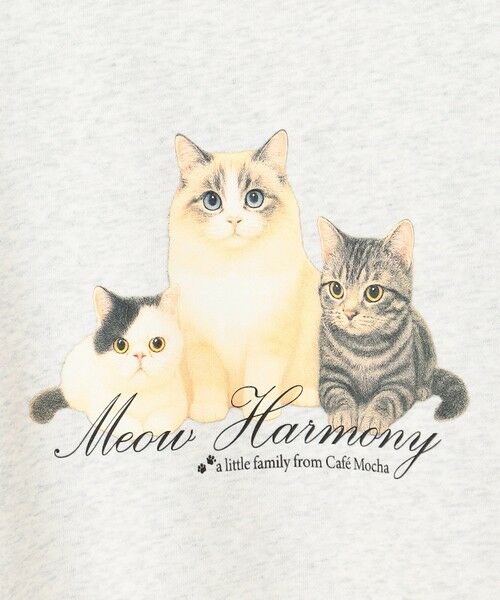 Feroux / フェルゥ スウェット | 【猫カフェMOCHAコラボ】猫ちゃんプリント トレーナー | 詳細7