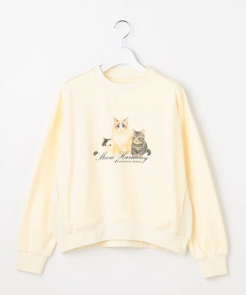 Feroux / フェルゥ スウェット | 【猫カフェMOCHAコラボ】猫ちゃんプリント トレーナー | 詳細16