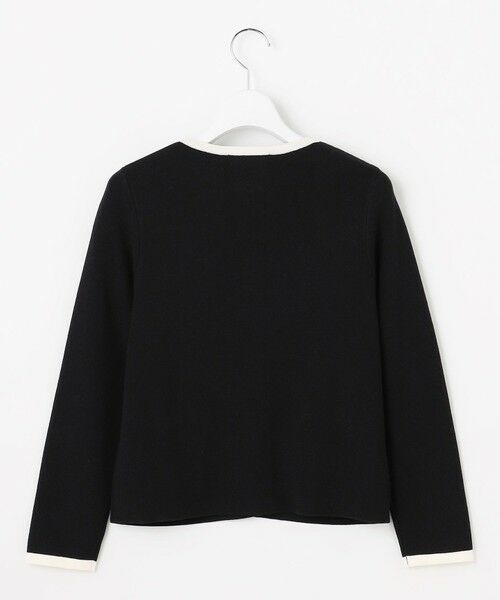 Feroux / フェルゥ カーディガン・ボレロ | バイカラーリボンニット カーディガン | 詳細11