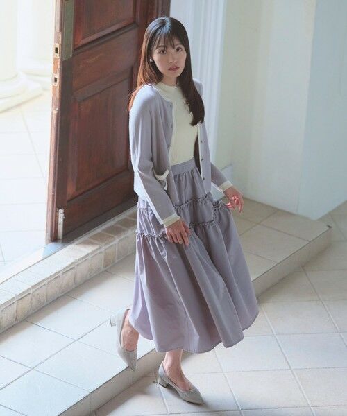 Feroux / フェルゥ カーディガン・ボレロ | バイカラーリボンニット カーディガン | 詳細15