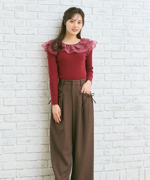 Feroux / フェルゥ ニット・セーター | 襟フリル ニット | 詳細3