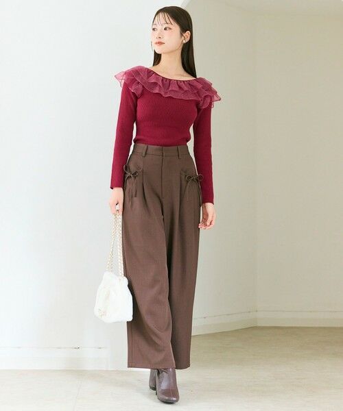 Feroux / フェルゥ ニット・セーター | 襟フリル ニット | 詳細6