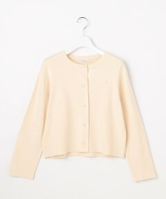 胸元刺繍パールニット カーディガン