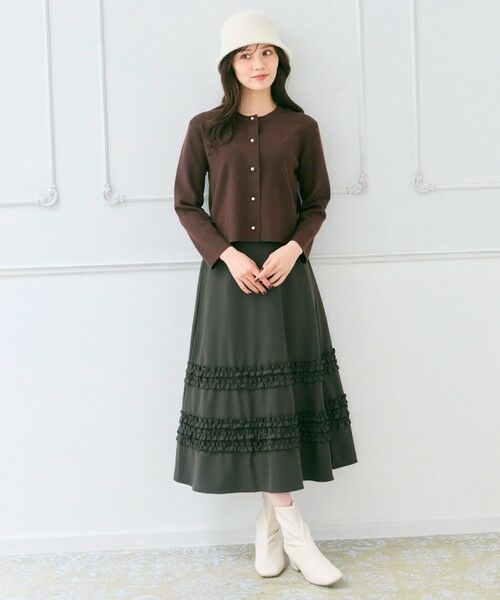 Feroux / フェルゥ カーディガン・ボレロ | 胸元刺繍パールニット カーディガン | 詳細2