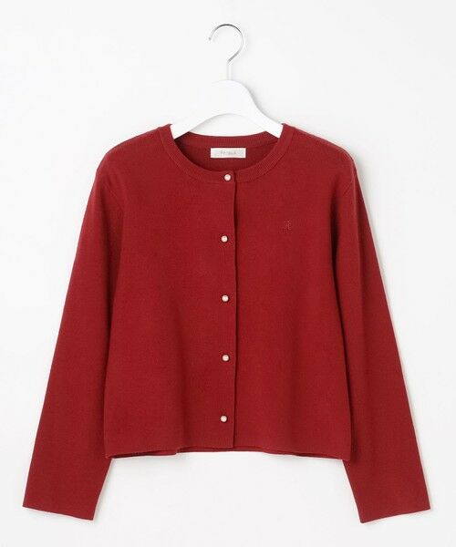 Feroux / フェルゥ カーディガン・ボレロ | 胸元刺繍パールニット カーディガン | 詳細16