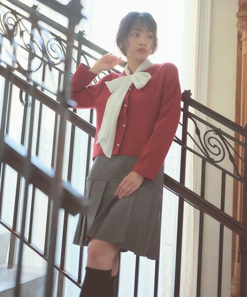 Feroux / フェルゥ カーディガン・ボレロ | 胸元刺繍パールニット カーディガン | 詳細6