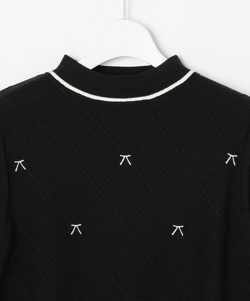 Feroux / フェルゥ ニット・セーター | リボン刺繍ダイア柄 ニット | 詳細13