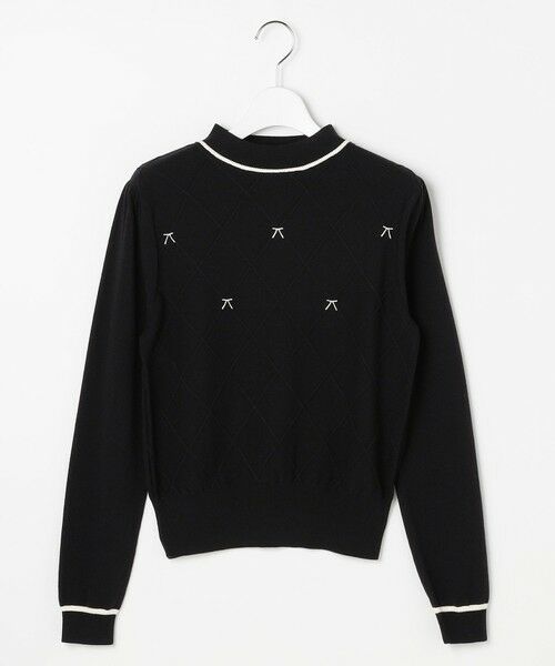 Feroux / フェルゥ ニット・セーター | リボン刺繍ダイア柄 ニット | 詳細16