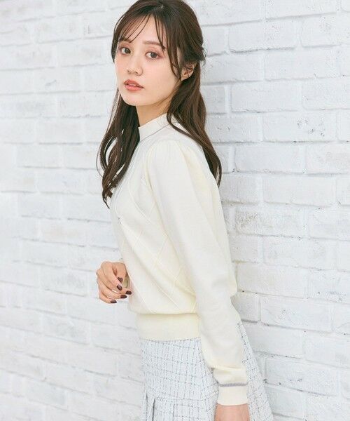 Feroux / フェルゥ ニット・セーター | リボン刺繍ダイア柄 ニット | 詳細22