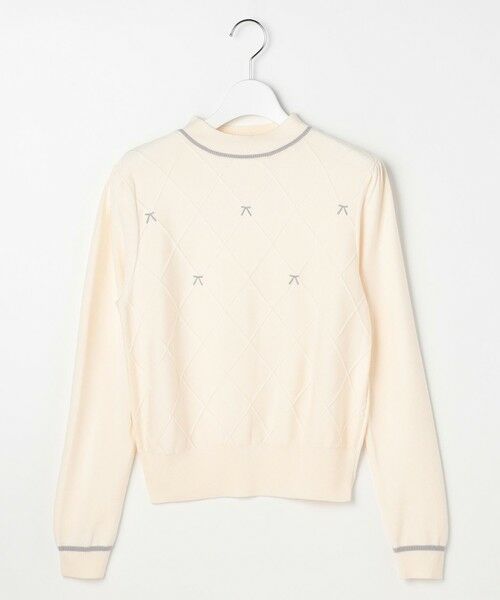 Feroux / フェルゥ ニット・セーター | リボン刺繍ダイア柄 ニット | 詳細23