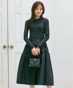 Feroux / フェルゥ ロング・マキシ丈ワンピース | ティアードスカートドッキング ワンピース