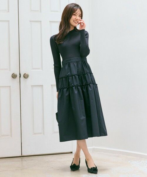 Feroux / フェルゥ ロング・マキシ丈ワンピース | ティアードスカートドッキング ワンピース | 詳細2