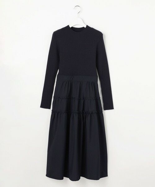 Feroux / フェルゥ ロング・マキシ丈ワンピース | ティアードスカートドッキング ワンピース | 詳細11