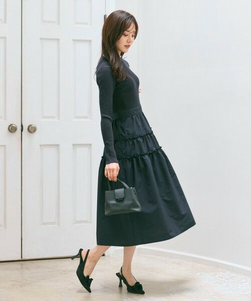 Feroux / フェルゥ ロング・マキシ丈ワンピース | ティアードスカートドッキング ワンピース | 詳細3